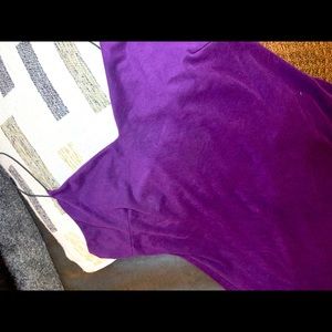 Purple dress with a slit on the side